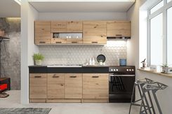 Zdjęcie Halmar Meble Kuchenne Alina 240 Dąb/Czarny 8651805 - Stargard