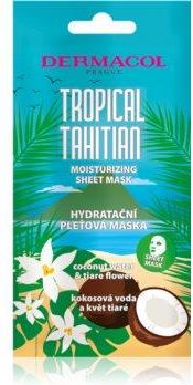 Dermacol Tropical Tahitian maska nawilżająca w płacie o działaniu odmładzającym 23 g