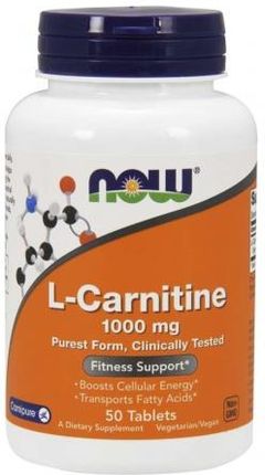 Now Foods L Carnitine 1000 Mg 50Tabl.