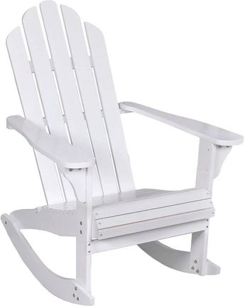 Białe Bujane Krzesło Ogrodowe Daron