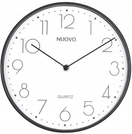 Zegar ścienny Nuovo 25 x 5 cm biało-czarny