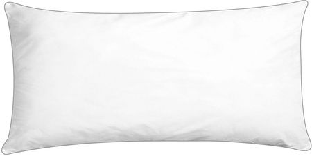 Beliani Poduszka do spania prostokątna 40 x 80 cm bawełna japara biała Shispare