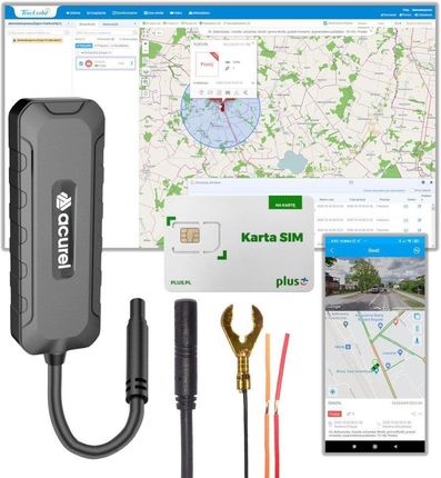 Lokalizator GPS pojazdy elektryczne i spalinowe 9-90V + karta Plus + Tracksolid dożywotni