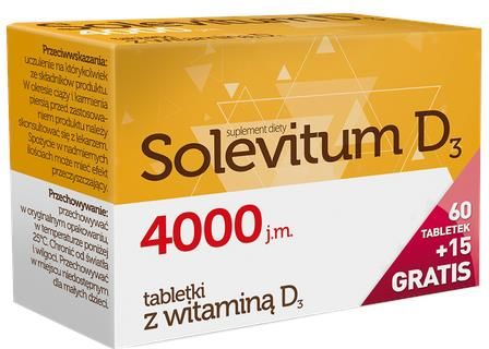 Solevitum D3 4000 j.m. 60 kaps.+ 15 kaps.