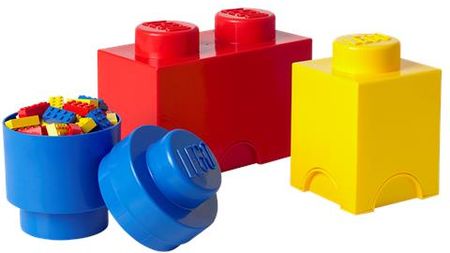 LEGO Zestaw pudełek do przechowywania 3 szt. różne rodzaje i kolory