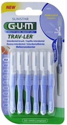 Gum Trav-Ler 0,6mm szczoteczki międzyzębowe