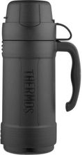 Zdjęcie Thermos Izolowany Próżniowo Ze Szklanym Wkładem Butelka Na Kawę Herbatę Z Kubkiem Czarny 750Ml 194533 - Skarszewy