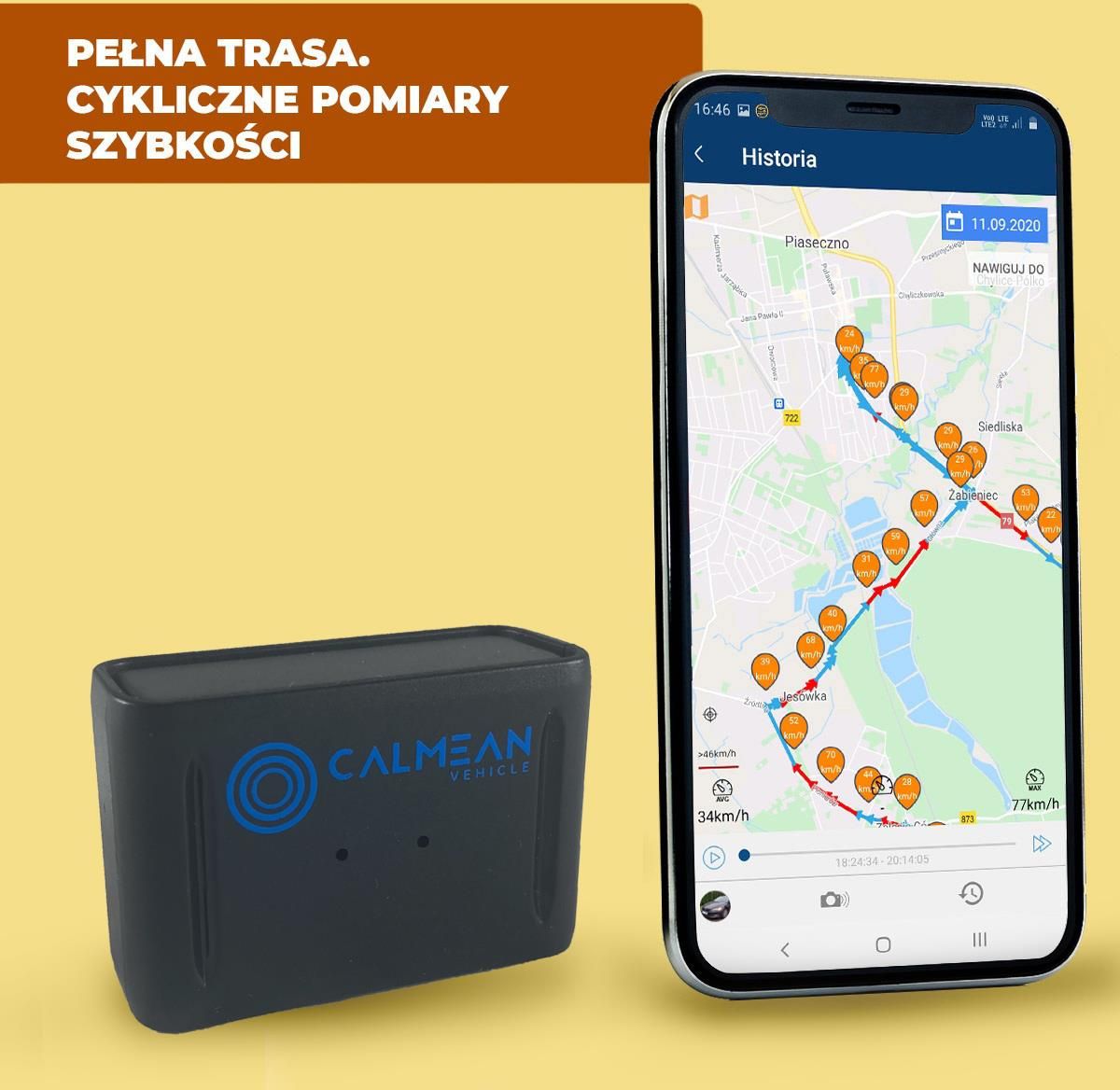 CALMEAN Vehicle Battery Mini 2, Lokalizator GPS do 20 dni! SIM+APP 