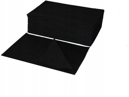 Ręcznik Jednorazowy Z Włókniny Czarny 70X40 50 Szt