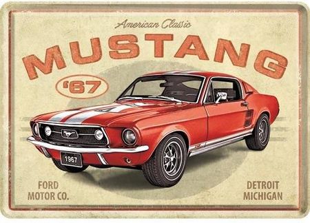 Nostalgic-Art Merchandising Gmb Pocztówka 14X10Cm Ford Mustang Gt