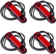 Zdjęcie Horpol Zestaw 4X Lamp Obrysowych Led Slim Czerwonych - Urzędów