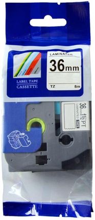 Taśma Laminowana Do Brother Aze-S261 36Mm Tze-S261 - zdjęcie 2