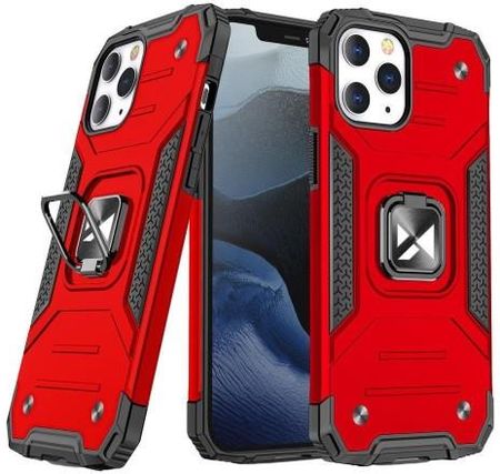 Wozinsky Ring Armor pancerne hybrydowe etui pokrowiec + magnetyczny uchwyt iPhone 13 mini czerwony