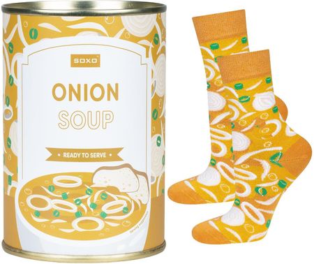 Skarpetki damskie SOXO GOOD STUFF onion soup w puszce
