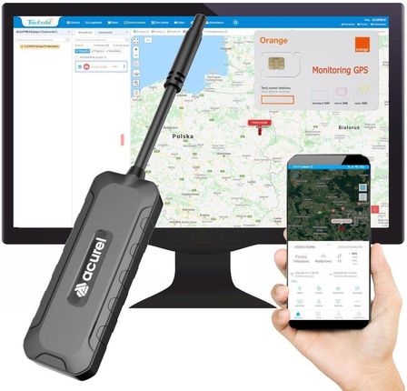 Lokalizator GPS pojazdy elektryczne i spalinowe 9-90V + karta Orange + Tracksolid 1 rok