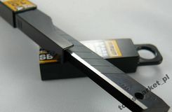Olfa Ostrze standardowe wąskie (szer. 9mm), segmentowe &quotExcel black' o podwyższonej twardości (10szt.) ASBB-10 - Noże do elektronarzędzi