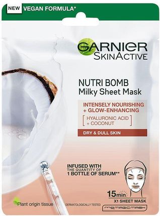 Garnier Skin Naturals Nutri-Bomb Milky Maska w płachcie 28 g