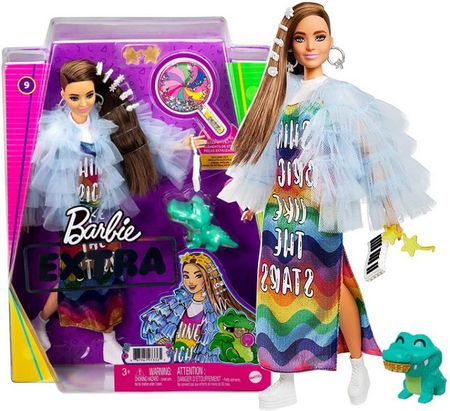 Barbie Extra lalka + krokodylek + akcesoria GYJ78