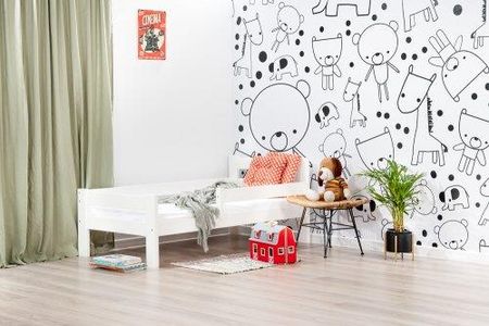Lelu Design Mr Toucan łóżko drewniane 190x90cm kolor biały