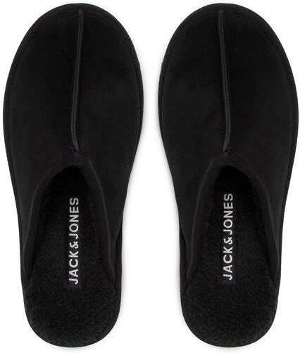 Jack & Jones Dudely Mule Homme - Pantoufles Confortables En Microfibre Noir Castlerock, Semelle Rembourrée Et Doublure Chaude