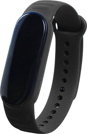 Hurtel Zamienna silikonowa opaska Leather TPU pasek bransoleta bransoletka do Xiaomi Mi Band 6 / Mi Band 5 czarny 