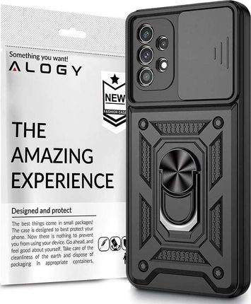 Alogy Etui obudowa Alogy Stand Ring z osłonką na aparat do Samsung Galaxy A32 5G 