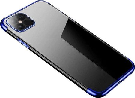 Hurtel Clear Color case żelowy pokrowiec etui z metaliczną ramką Samsung Galaxy A32 niebieski 
