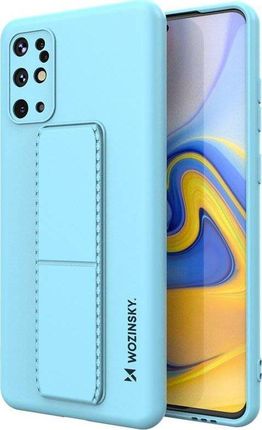 Wozinsky Wozinsky Kickstand Case elastyczne silikonowe etui z podstawką Samsung Galaxy S20+ (S20 Plus) jasnoniebieski 
