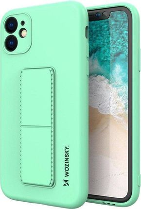 Wozinsky Wozinsky Kickstand Case elastyczne silikonowe etui z podstawką Samsung Galaxy A32 5G miętowy 