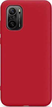 Hurtel Silicone Case elastyczne silikonowe etui pokrowiec Xiaomi Redmi K40 Pro+ / K40 Pro / K40 / Poco F3 / Mi 11i czerwony 