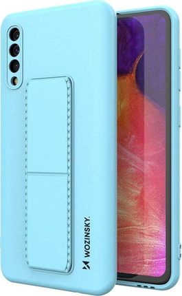 Wozinsky Wozinsky Kickstand Case elastyczne silikonowe etui z podstawką Samsung Galaxy A50 / Galaxy A30s jasnoniebieski 