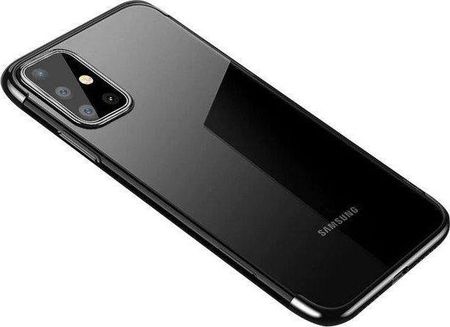 Hurtel Clear Color case żelowy pokrowiec etui z metaliczną ramką Samsung Galaxy A72 4G czarny 