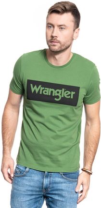 Wrangler Męski T-Shirt Ss Logo Tee Artichoke Green W742Fkg14