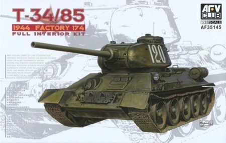 Afvclub Sowiecki Czołg Średni T-34/85 Model 1944 Fabryka 174 Z Wnętrzem 35145
