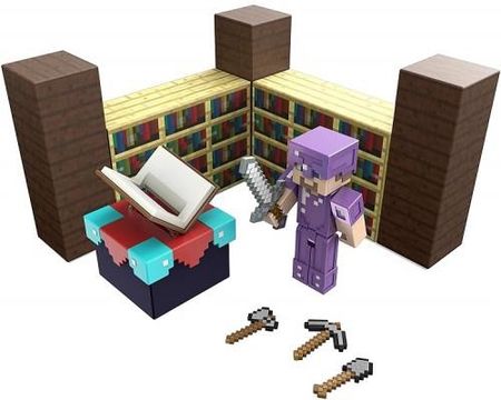 Mattel Minecraft Pokój Do Zaklinania Zestaw Figurka Z Akcesoriami GYB62