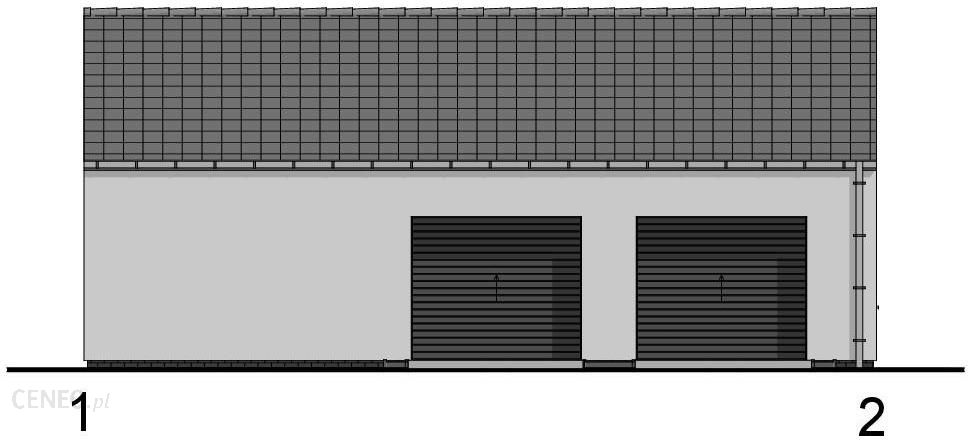 Projekt garażu dwustanowiskowego G21 - modern 11
