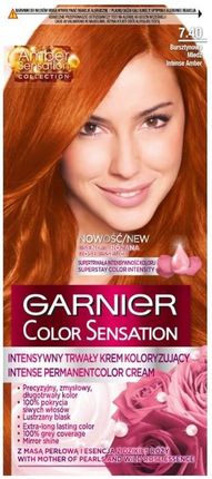 Garnier Color Sensation Krem koloryzujący 7.40 Bursztynowa miedź