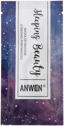 Anwen Anwen Maska do włosów nocna średnia porowatość Sleeping Beauty w saszetce - 10 ml