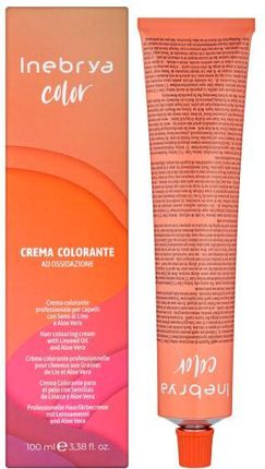 Inebrya Krem koloryzujący do włosów z olejem lnianym i aloesem Color Hair Colouring Cream 4.7 kasztanbrązowy