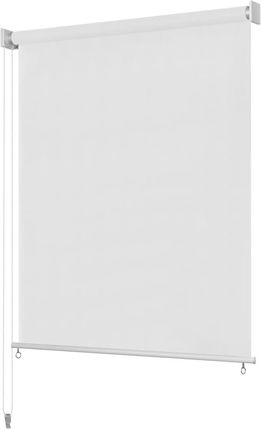 vidaXL Roleta zewnętrzna, biała, 60x140 cm, HDPE