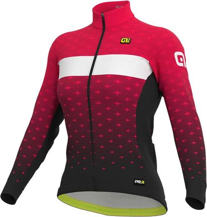 Alé Cycling Prr Stars Ls Jersey Women Czerwony 2021 Koszulki Z Długim Rękawem