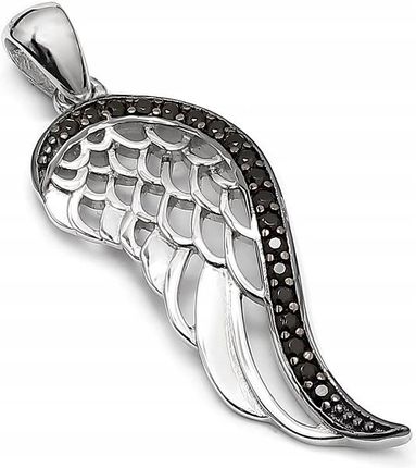 Mo-Biżuteria Zawieszka, kolczyki srebrne skrzydła anioła