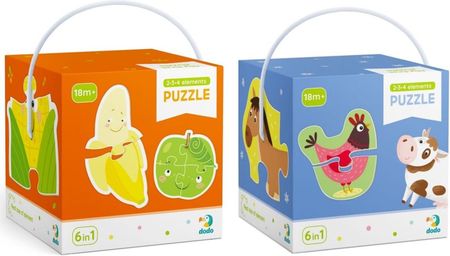 Tm Toys Puzzle 2X6W1 Dodo Moje Pierwsze Zestaw 1 Warzywa I Owoce / Zwierzęta Domowe