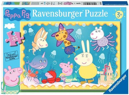 Ravensburger Puzzle 35 Świnka Peppa Podwodny Świat
