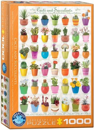 Eurographics Puzzle 1000el. Cacti & Succulents 6000-0654