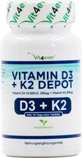 Vit4Ever Witamina D3 10000IU + K2 MK7 200mcg 180 tabl