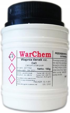 Warchem Tlenek Wapnia Czysty 100G