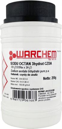 Warchem Octan Sodu 3Hydrat Czysty Do Analiz 250G