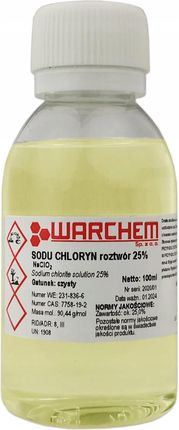 Warchem Chloryn Sodu Roztwór 25% Czysty 100Ml