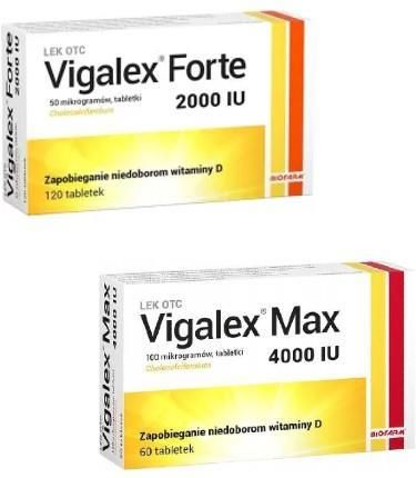 Biofarm Vigalex Forte 120 tabl. + Vigalex Max 4000 j.m. 60 tabl.
